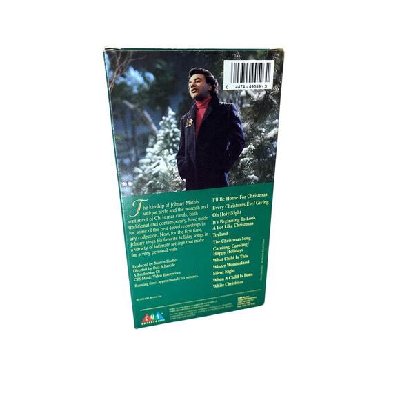 Johnny Mathis Home for Christmas VHS Tape 1990 Holiday Music Classic - Picture 3 of 8